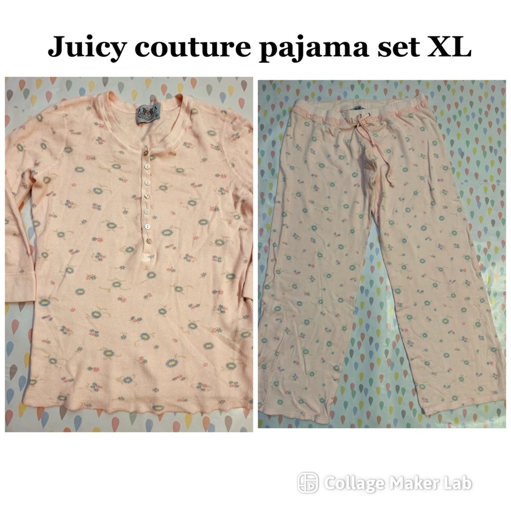 Juicy couture pajama set XL